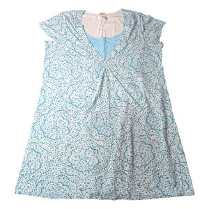 Earth Angels - Women's Sleeveless Top / Shirt - Size L 12-14 - Teal Light Blue